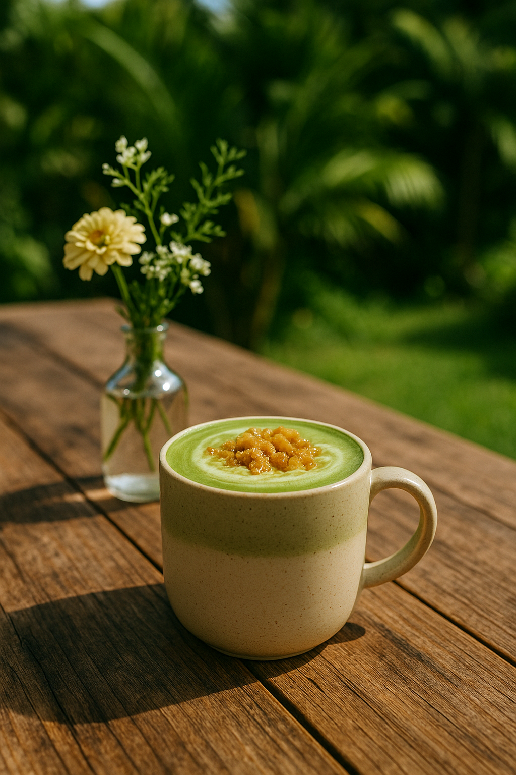 🍵 Matcha Honeycomb Latte!