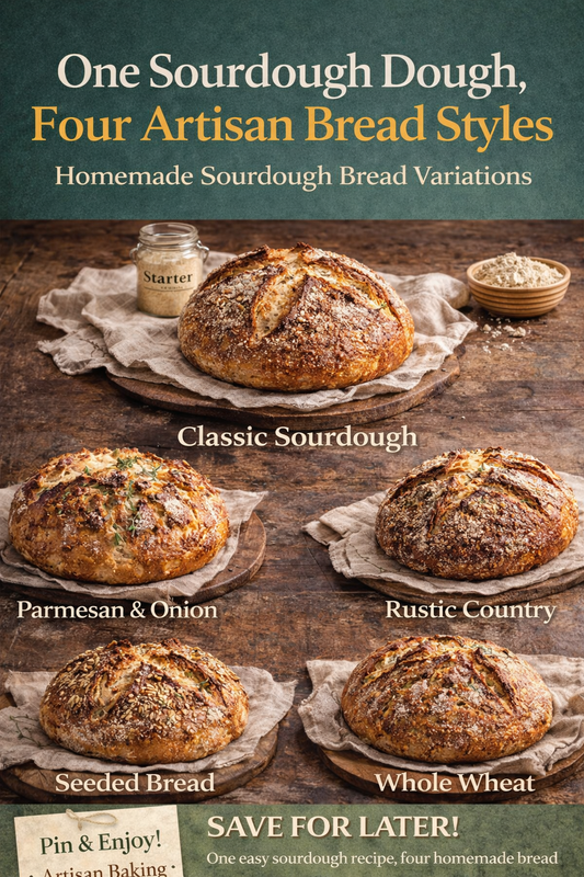 One Sourdough Dough, Four Artisan Bread Styles