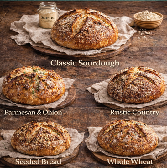 One Sourdough Dough, Four Artisan Bread Styles