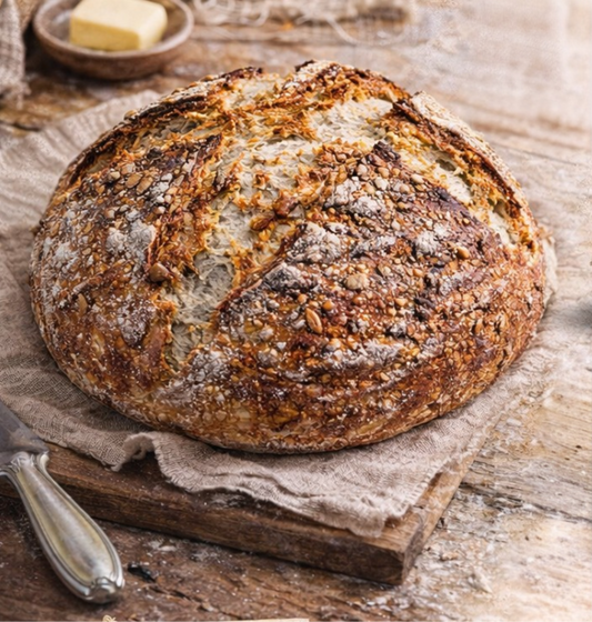 Wholewheat Artisan Sourdough Bread