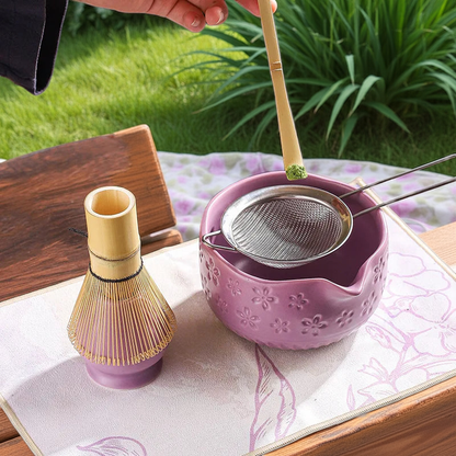 Authentic Japanese Sakura Matcha Set – 7 Piece Kit