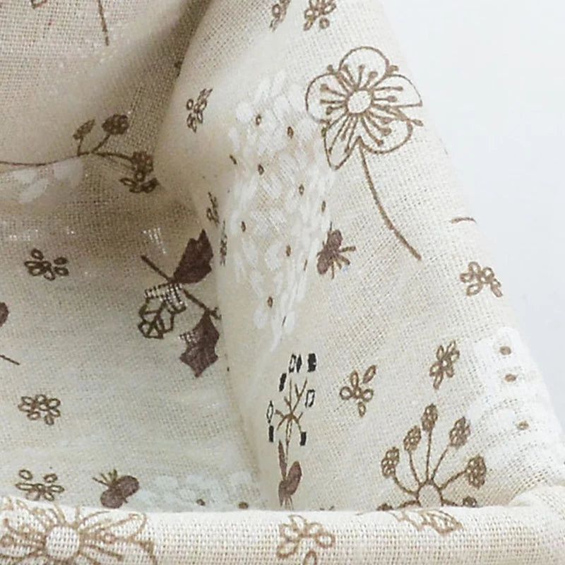 Close-up of floral and butterfly patterned fabric