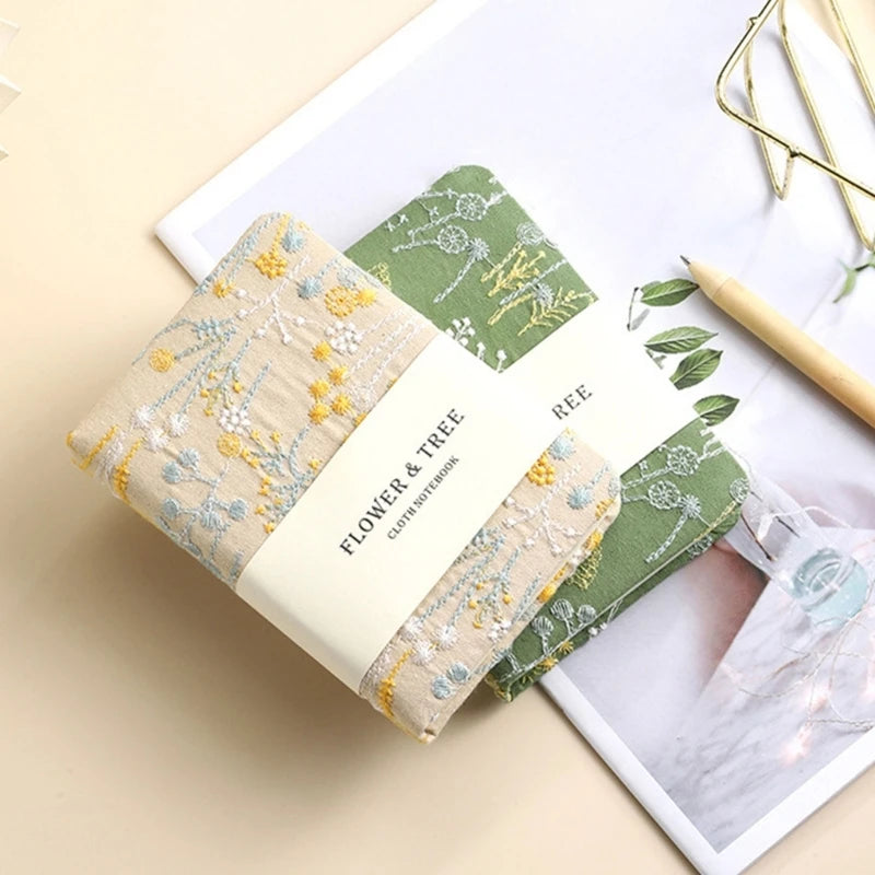 Pack of floral-patterned products with 'Flower & Tree' branding on a light beige background.