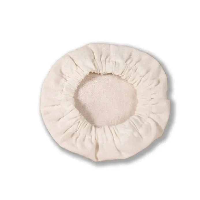 Beige fermenting cover on a white background