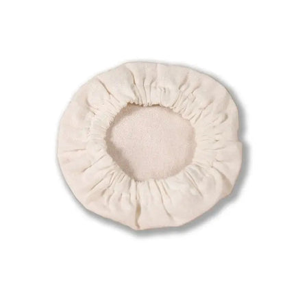Beige fermenting cover on a white background