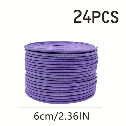 Purple cord roll with '24PCS' and '6cm/2.36IN' text on a white background