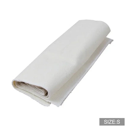 Rolled-up white mat on a white background with 'SIZE:S' text.