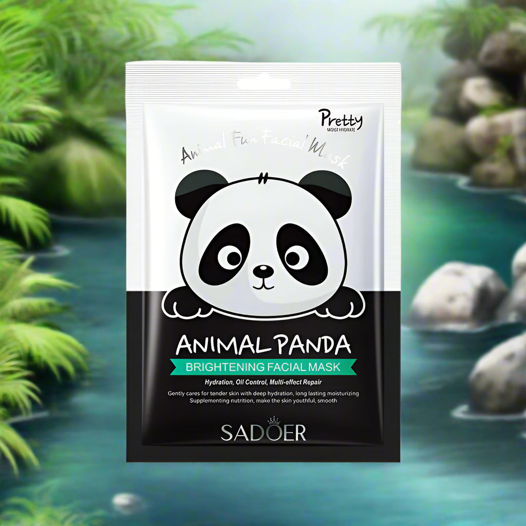Sadoer Animal Panda brightening facial mask packaging on a white background